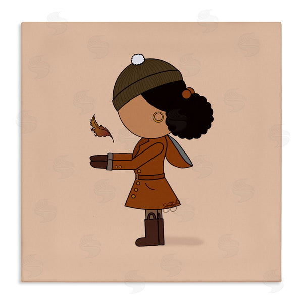 stupell industries Sierra Siler | Autumnal Girl with Leaf