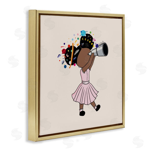 Stupell Industries Sierra Siler | Celeste Girl With Telescope