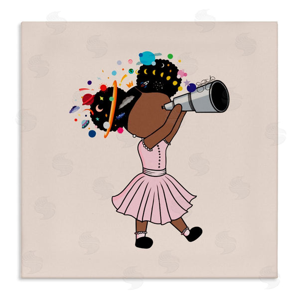 stupell industries Sierra Siler | Celeste Girl with Telescope