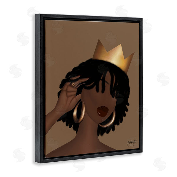 Stupell Industries Sierra Siler | Elegant Glam Woman & Crown