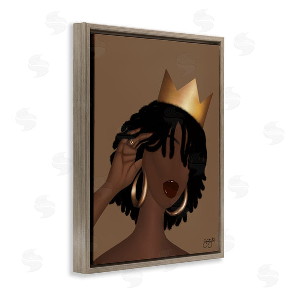 Stupell Industries Sierra Siler | Elegant Glam Woman & Crown