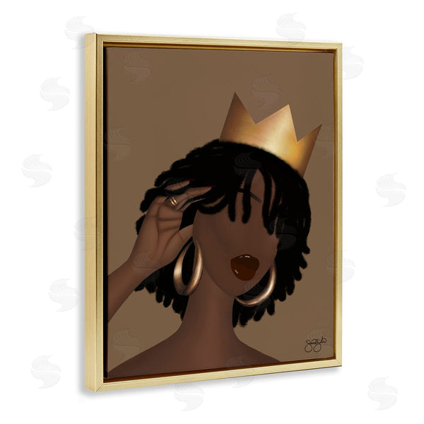 Stupell Industries Sierra Siler | Elegant Glam Woman & Crown