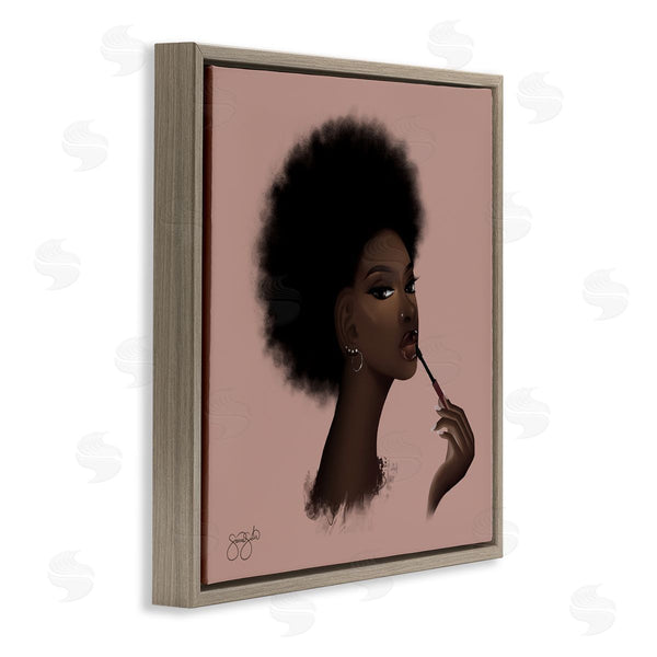 Stupell Industries Sierra Siler | Glam Girl With Lip Gloss