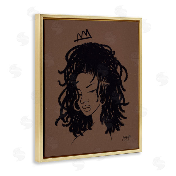Stupell Industries Sierra Siler | Liz With Crown Portrait