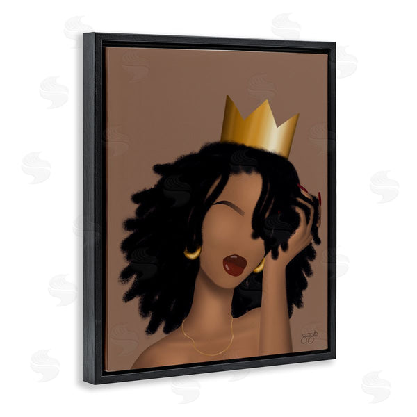 Stupell Industries Sierra Siler | Reina With Crown Portrait