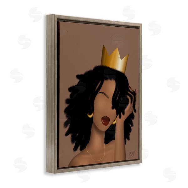 Stupell Industries Sierra Siler | Reina With Crown Portrait
