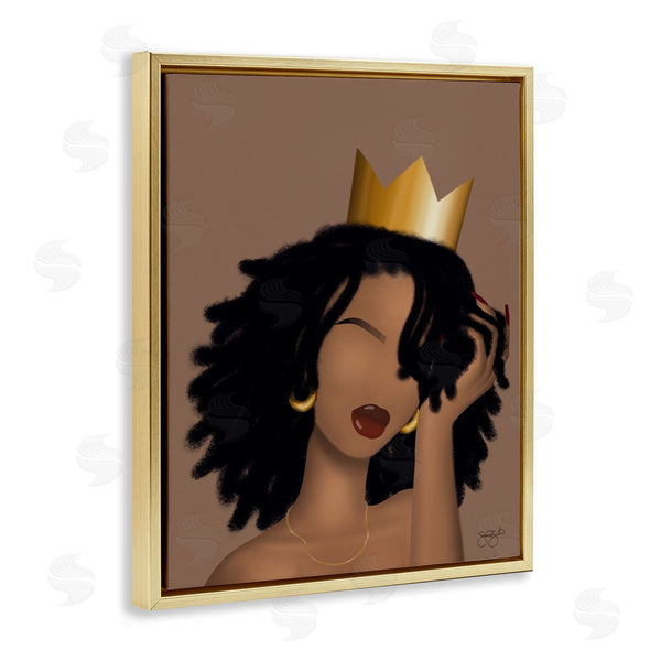 Stupell Industries Sierra Siler | Reina With Crown Portrait