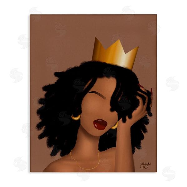 stupell industries Sierra Siler | Reina with Crown Portrait
