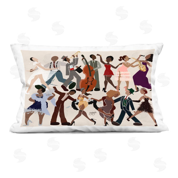 stupell industries Sierra Siler | Rhythm Jazz Dancers Printed Throw Pillow