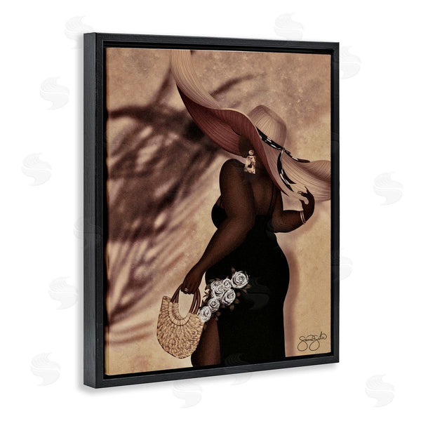 Stupell Industries Sierra Siler | Stylish Woman With Sun Hat