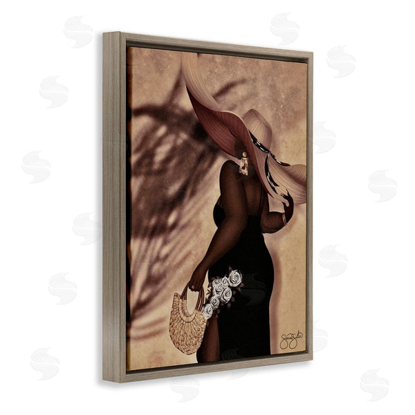 Stupell Industries Sierra Siler | Stylish Woman With Sun Hat