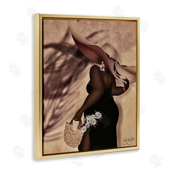 Stupell Industries Sierra Siler | Stylish Woman With Sun Hat