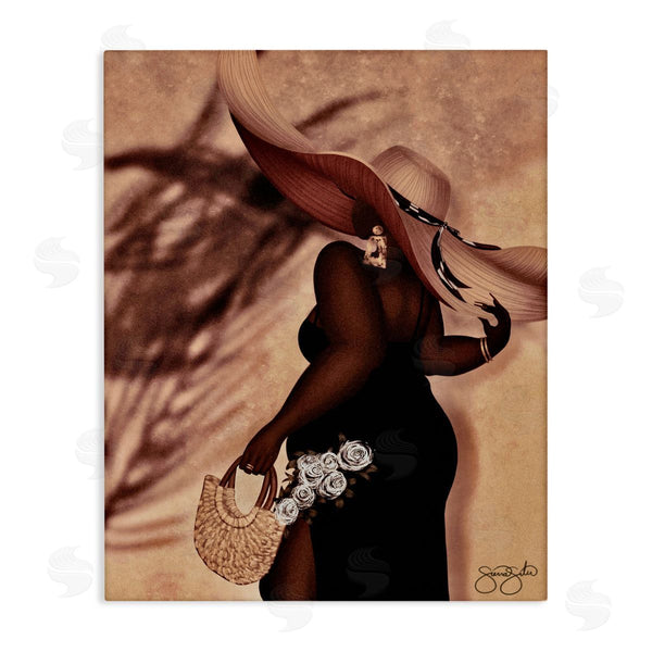 stupell industries Sierra Siler | Stylish Woman with Sun Hat