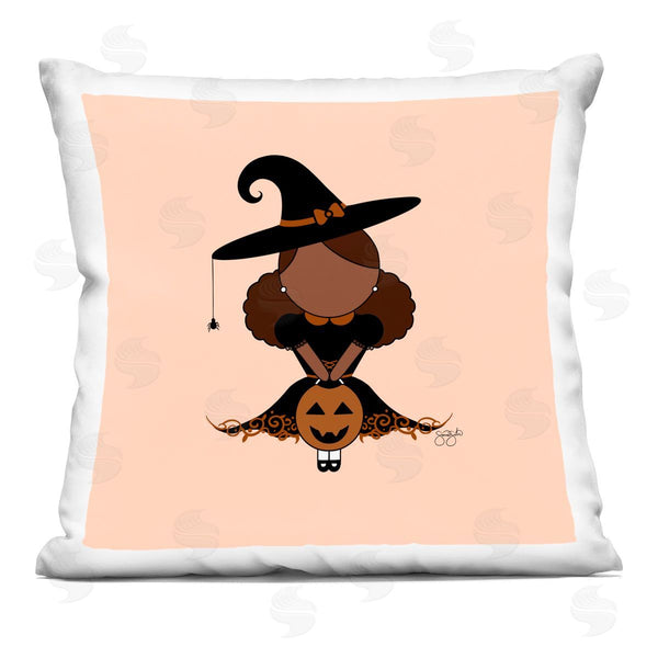 stupell industries Sierra Siler | Trick Or Treat Witch Printed Throw Pillow