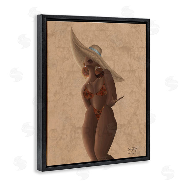 Stupell Industries Sierra Siler | Woman With Orange Bathing Suit