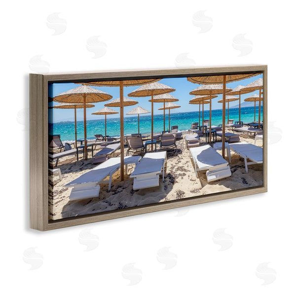 Stupell Industries Silver | Bamboo Beach Umbrellas Wall Art