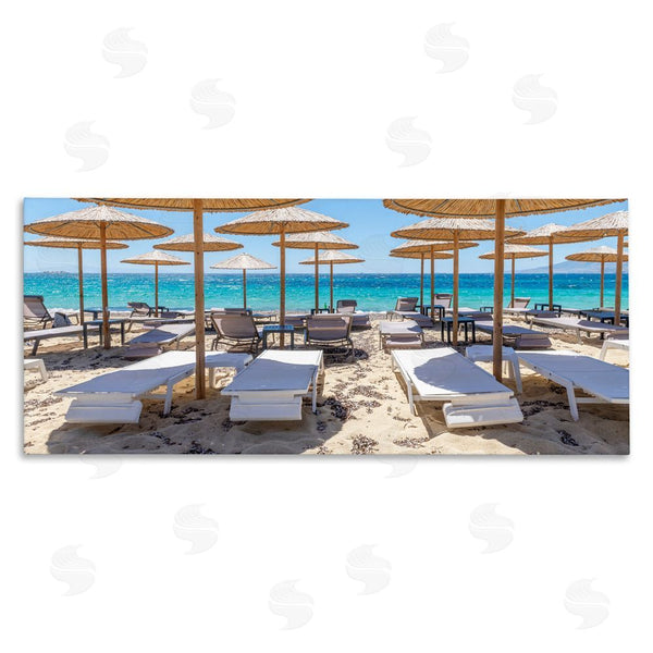 stupell industries Silver | Bamboo Beach Umbrellas Wall Art