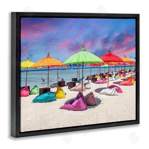 Stupell Industries Silver | Beach Umbrellas On Shore Wall Art