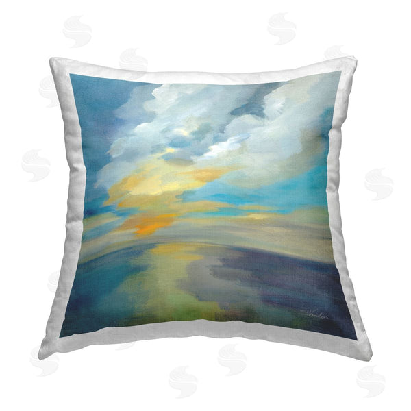 stupell industries Silvia Vassileva | Abstract Clouds Reflection Printed Throw Pillow