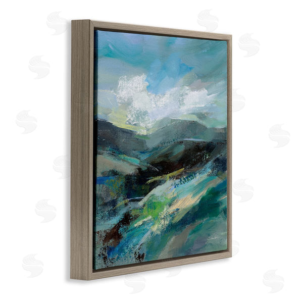 Stupell Industries Silvia Vassileva | Abstract Layered Mountain Scene Wall Art