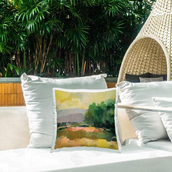 Stupell Industries Silvia Vassileva | Abstract Willow Tree Printed Throw Pillow