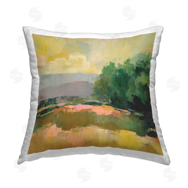 stupell industries Silvia Vassileva | Abstract Willow Tree Printed Throw Pillow
