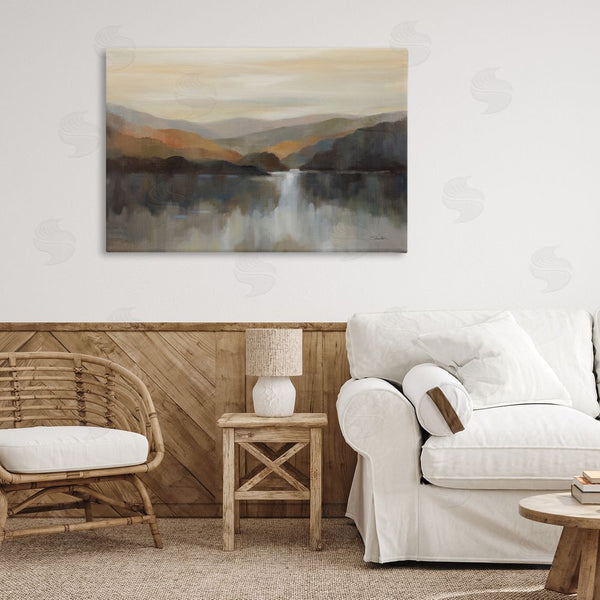Stupell Industries Silvia Vassileva | Autumn Glow Mountain Abstract Wall Art