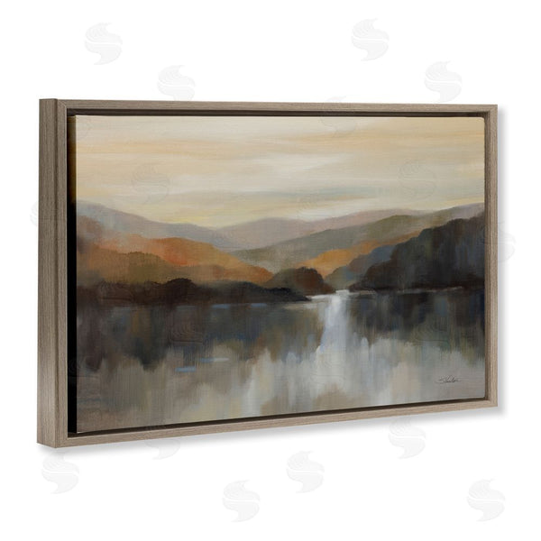 Stupell Industries Silvia Vassileva | Autumn Glow Mountain Abstract Wall Art