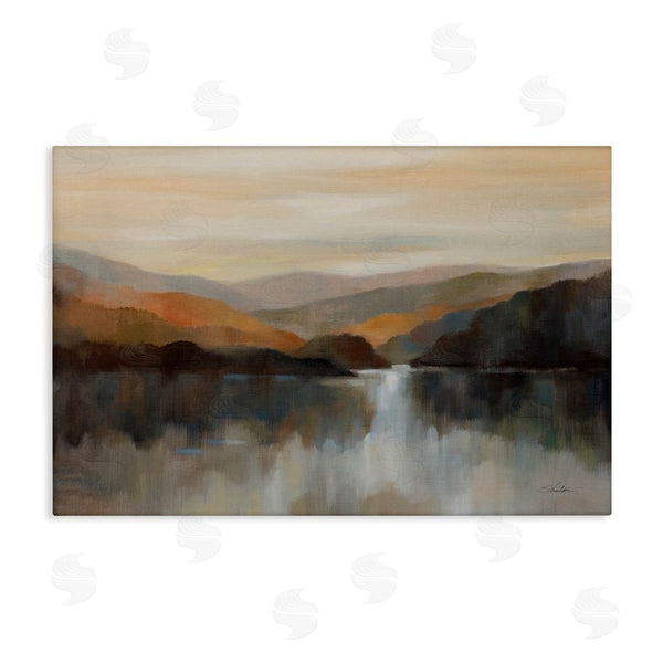 stupell industries Silvia Vassileva | Autumn Glow Mountain Abstract Wall Art