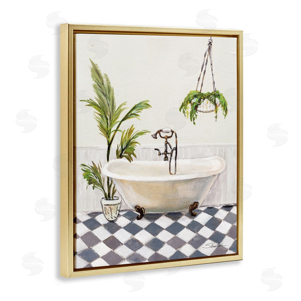 Stupell Industries Silvia Vassileva | Crisp Cottage Bathroom