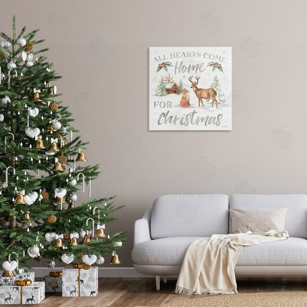 Stupell Industries Silvia Vassileva | Home For Christmas Phrase Wall Art
