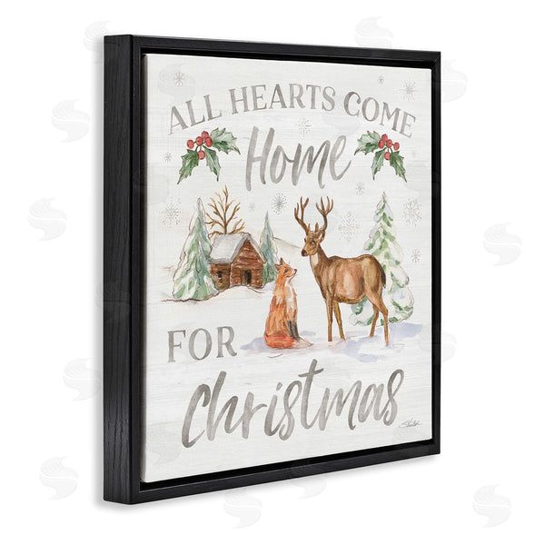 Stupell Industries Silvia Vassileva | Home For Christmas Phrase Wall Art