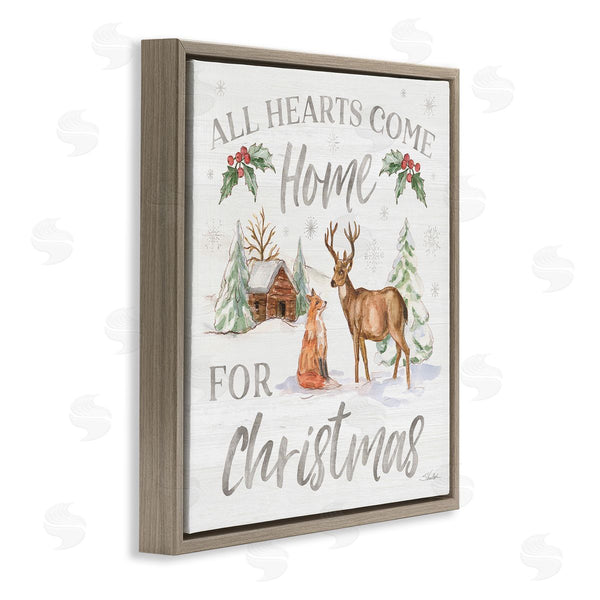 Stupell Industries Silvia Vassileva | Home For Christmas Phrase Wall Art