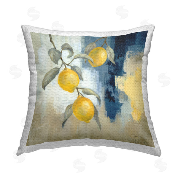 Stupell Industries Silvia Vassileva | Lemons From South Printed Throw Pillow