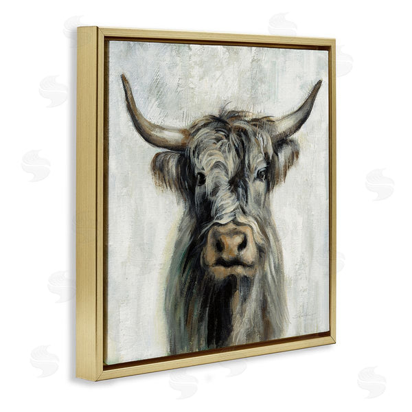 Stupell Industries Silvia Vassileva | Masculine Bull Portrait Cottage