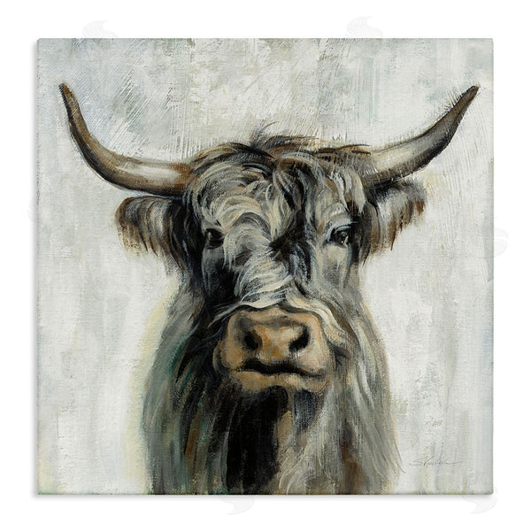 stupell industries Silvia Vassileva | Masculine Bull Portrait Cottage