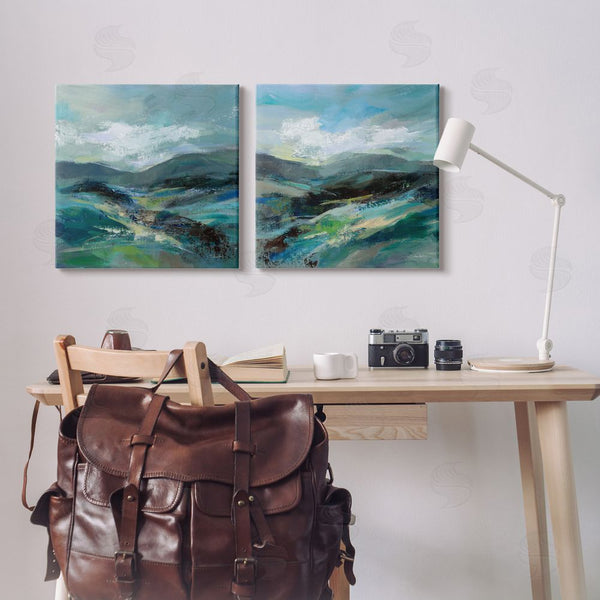 Stupell Industries Silvia Vassileva | Modern Mountain Horizon Scene Wall Art