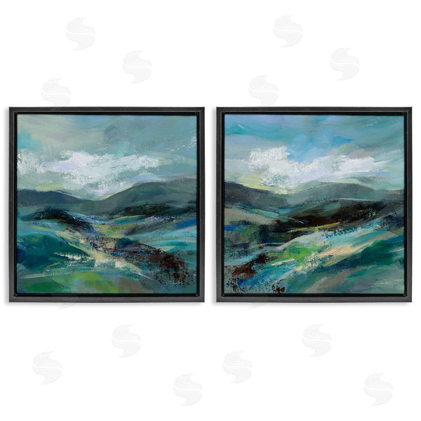 Stupell Industries Silvia Vassileva | Modern Mountain Horizon Scene Wall Art