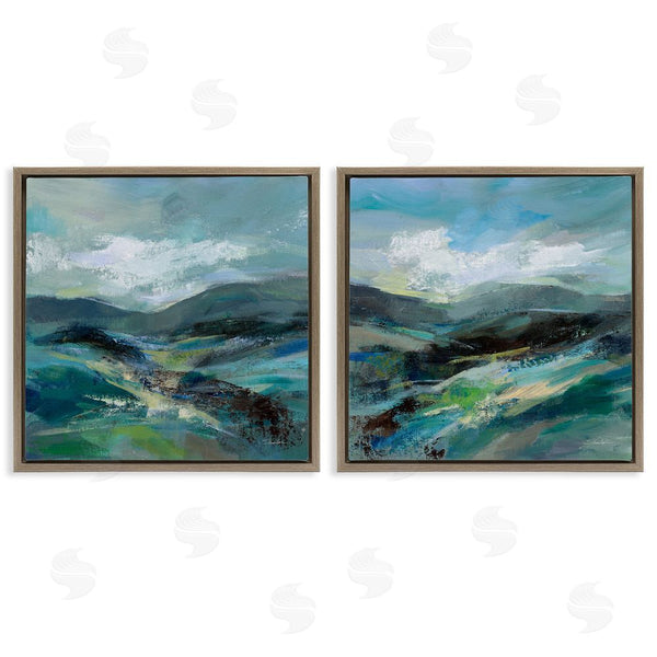 Stupell Industries Silvia Vassileva | Modern Mountain Horizon Scene Wall Art
