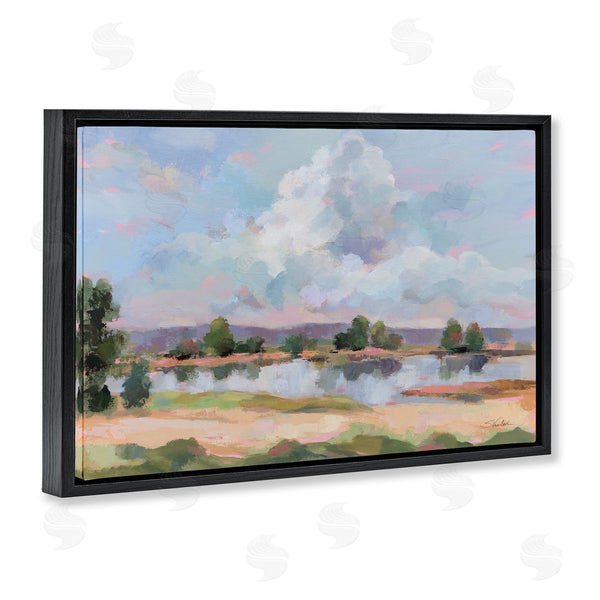 Stupell Industries Silvia Vassileva | River View Overhead Clouds Wall Art