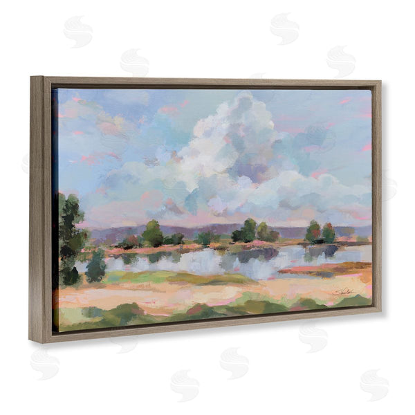 Stupell Industries Silvia Vassileva | River View Overhead Clouds Wall Art