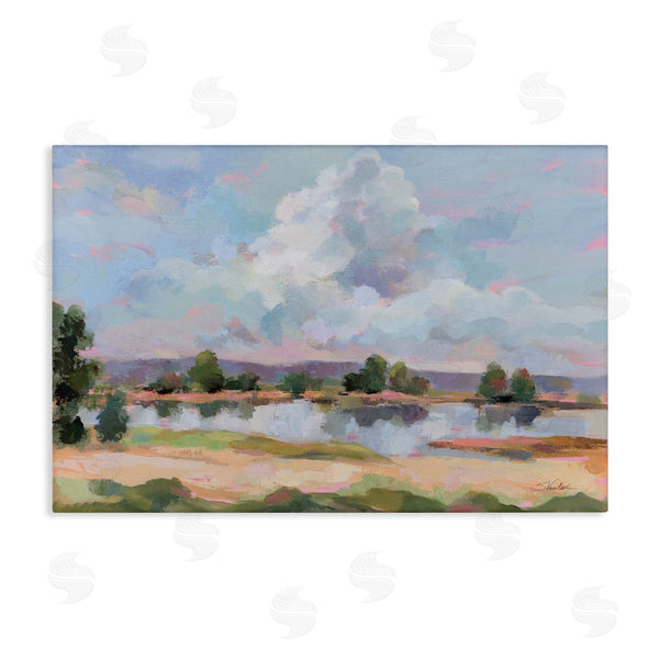 stupell industries Silvia Vassileva | River View Overhead Clouds Wall Art