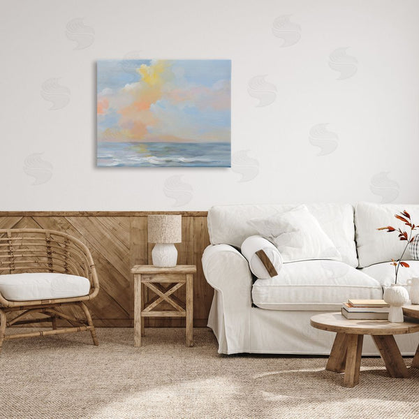 Stupell Industries Silvia Vassileva | Sea & Pastel Clouds Wall Art