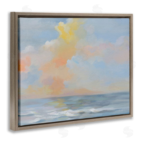 Stupell Industries Silvia Vassileva | Sea & Pastel Clouds Wall Art