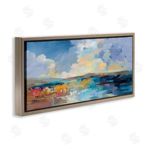 Stupell Industries Silvia Vassileva | Seaside Sunset Abstract Wall Art