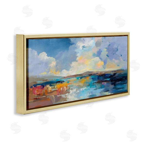 Stupell Industries Silvia Vassileva | Seaside Sunset Abstract Wall Art