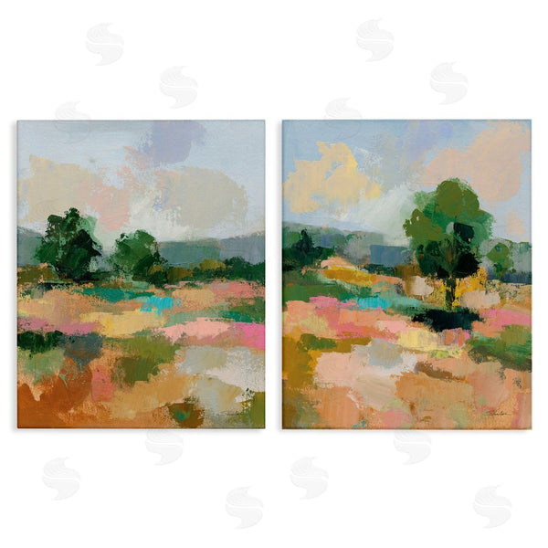 stupell industries Silvia Vassileva | Spring Field Abstract Landscape Wall Art