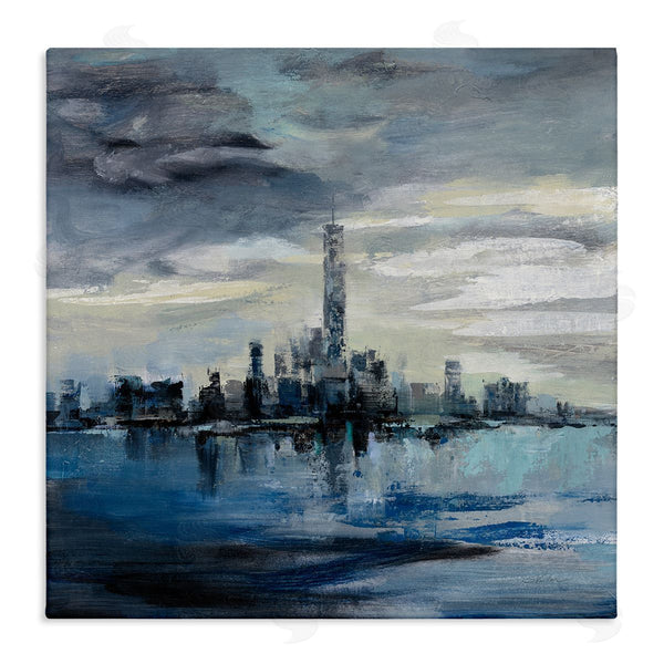 stupell industries Silvia Vassileva | Storm Cloud City Building Skyline