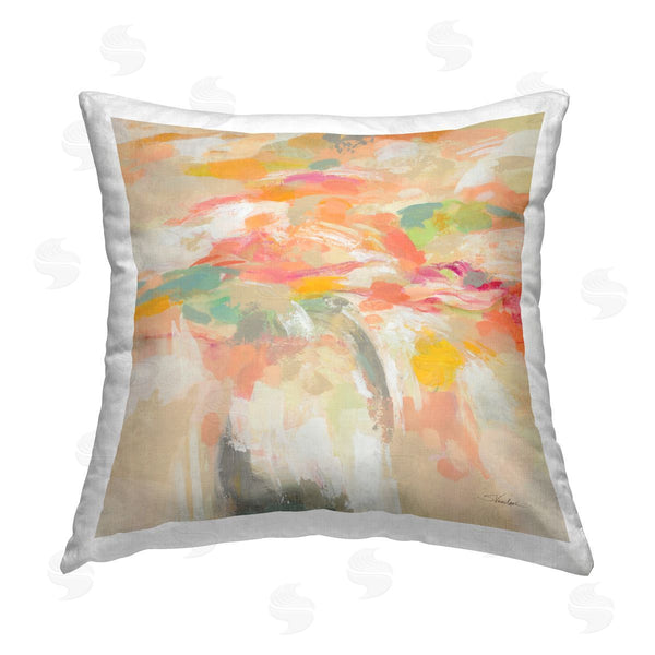 stupell industries Silvia Vassileva | Summer Solstice Abstraction Printed Throw Pillow