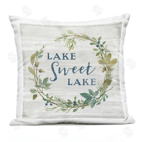 Stupell Industries Silvia Vassileva | Sweet Lake Quote Printed Throw Pillow